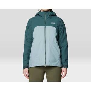 NEW MOUNTAIN HARDWEAR stretch ozonic insulated jacket in blue sage verve